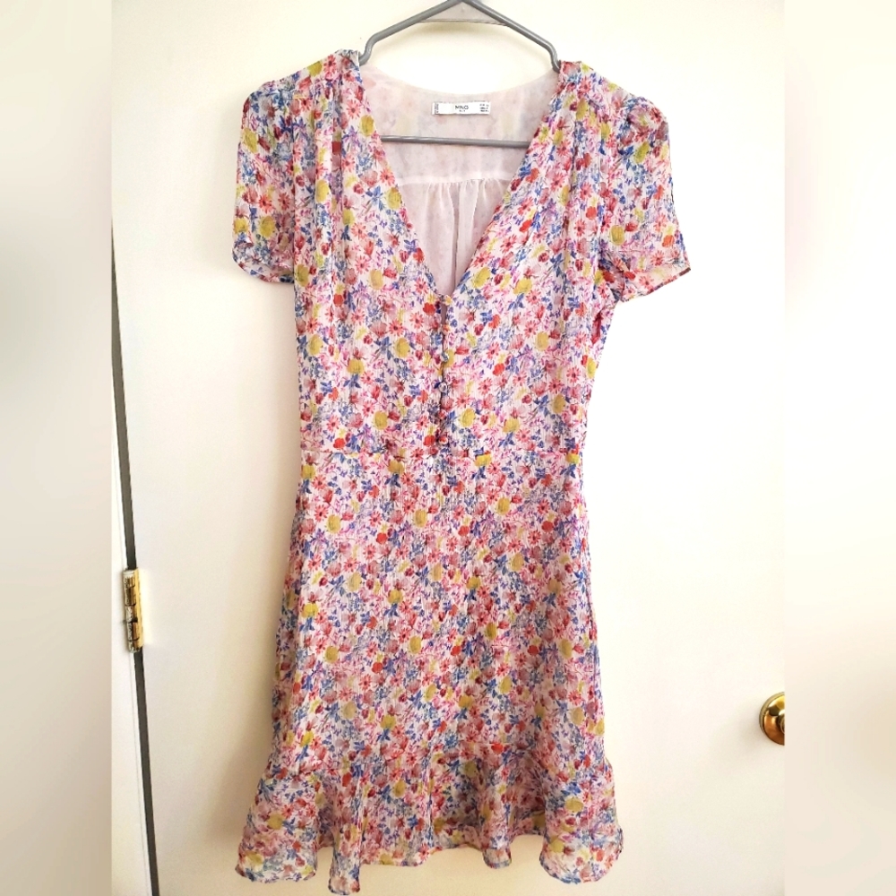 XS Mango mini floral sundress